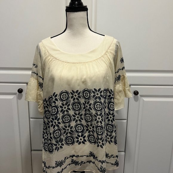 Hero and Leander Bohemian Cotton/Silk top - Picture 4 of 6